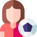 woman,avatar,sport,professions and jobs,user,profile,people,social,soccer,football,football player